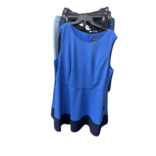 Jessica Howard Blue Dress 24W Sleeveless Cocktail Dress