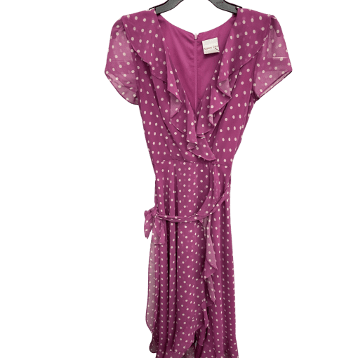 Maison Tara Purple Polka Dot Wrap Dress - No Size - Women's Dresses