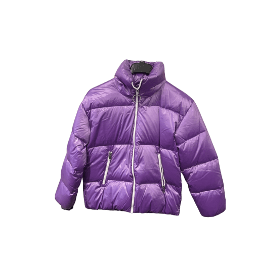 Purple Puffer Jacket - Size S - Winter Coat