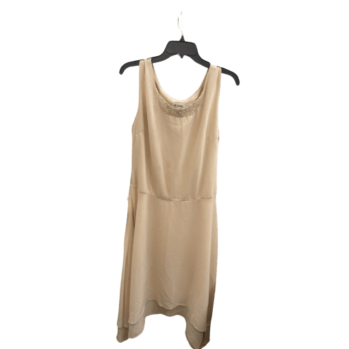 VK Selec Beige Sleeveless Dress - Cocktail Party Outfit