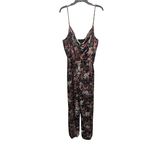 Adrianna Papell Floral Jumpsuit Brown Size 14 Women's Clothing