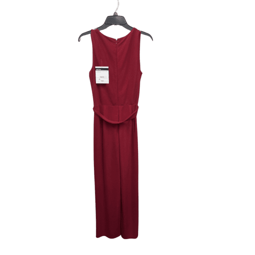 CHETTA B Red Jumpsuit Size 8 Women's Formal Wear