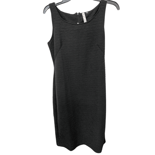 Ny Collection Petite Textured Piece Dress - Black Beauty 8P