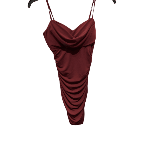 Emerald Sundae Burgundy Bodysuit XXS - Women's Fashion Top