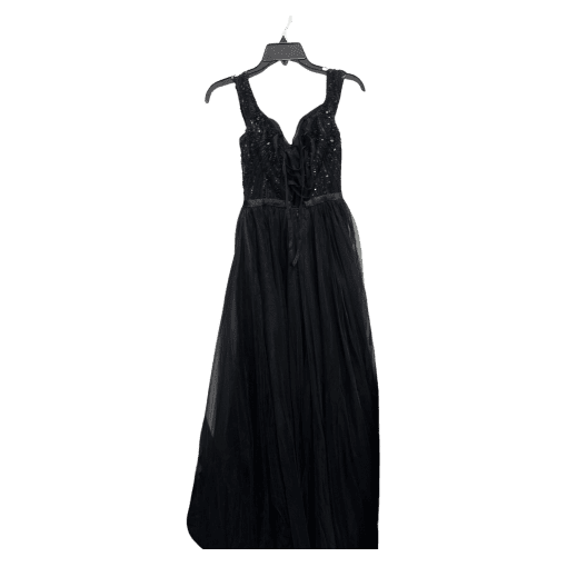 VIPGIRL Black Sequin Maxi Dress - Size S - Formal Gown - Image 2