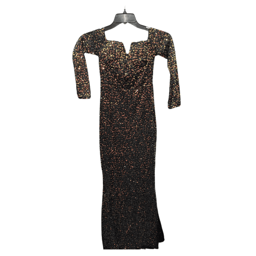 MISS ORD Black Sequin Maxi Dress - Women's Size S - Evening Gown - Image 2