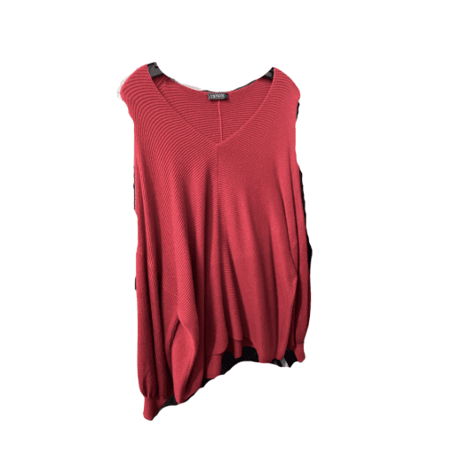 1. STATE Red Sleeveless Sweater Top - Women's Size