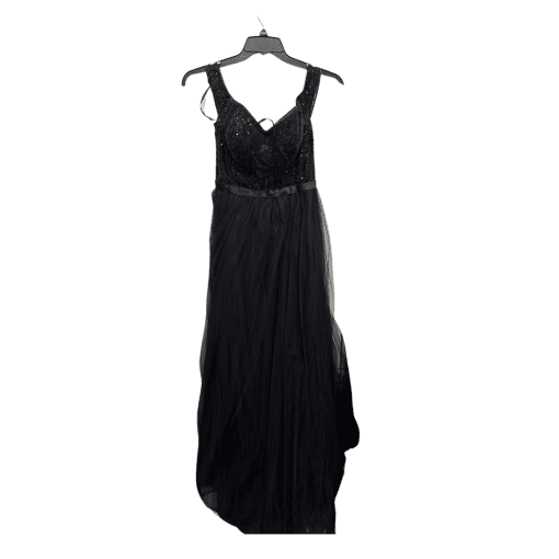 VIPGIRL Black Sequin Maxi Dress Size 6 - Formal Gown