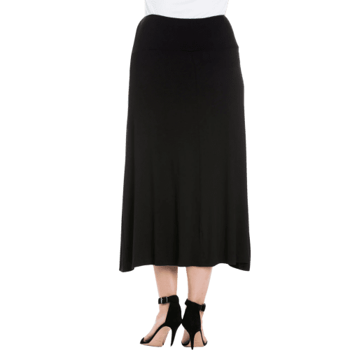 24seven Womens Banded Pull on MIDI Skirt Size 2X - Image 3