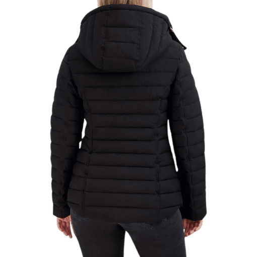 Nautica Women's Stretch Faux-Fur-Hooded Packable Puffer Coat - Black XL - Image 2