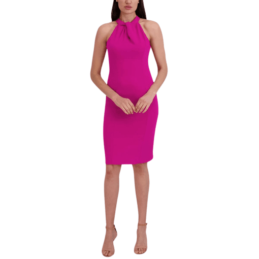 Julia Jordan Women's Twist Front Sheath Dress - Dark Fuchsia - Size 6 - Image 2