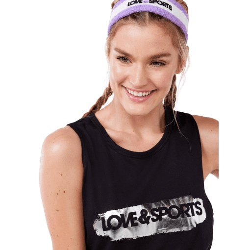 Love & Sports Women S Logo Muscle Tank Top woman black XXL - Image 2