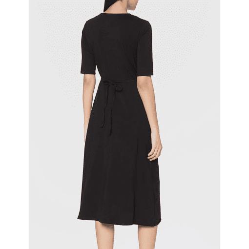 Womens MSK Solid Elbow Sleeve Surplice MIDI Dress XL - Image 2