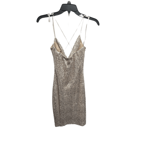 B. Darlin Sequin Mini Dress - Champagne, M - Party Dress - Image 2