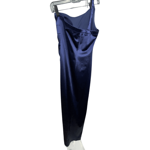 Emarld Sundae Navy Blue Satin Maxi Dress - Size  - Formal Wear - Image 2