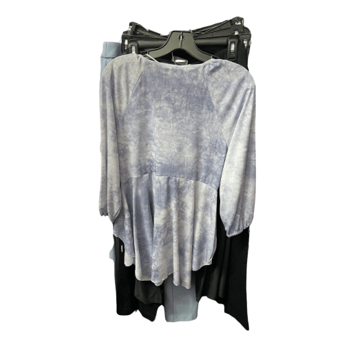 Cupio Tie Dye Top - Blue, Long Sleeve Blouse - Women's Clothing - Image 2