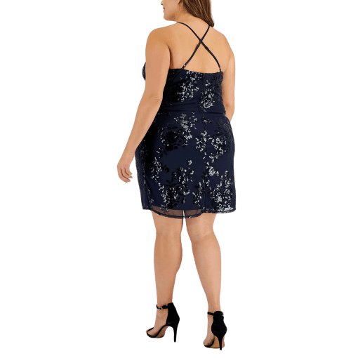 Speechless Plus Navy Embellished Party Dress 18W - Cocktail Dress - Image 2