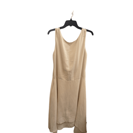 VK Selec Beige Sleeveless Dress - Cocktail Party Outfit - Image 2