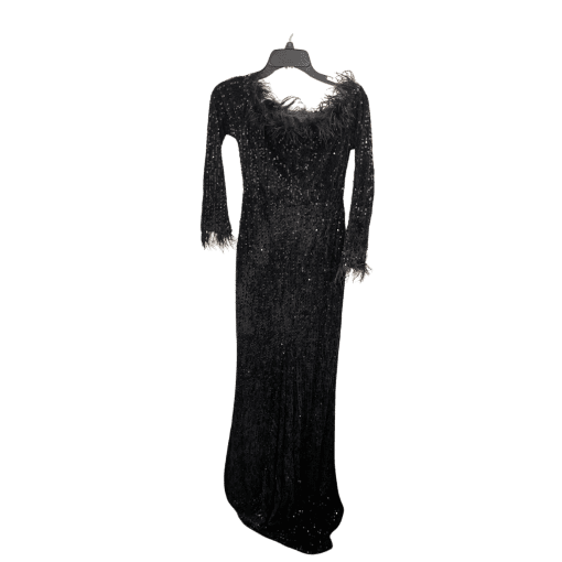 Morgan & Co Black Sequin Maxi Dress - Plus Size Formal Gown