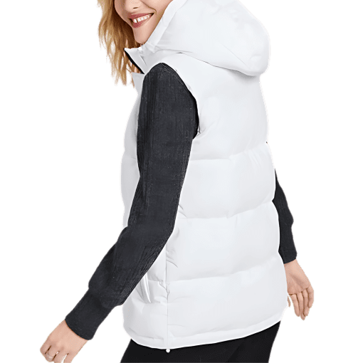 BCBGENERATion Women's Stretch Hooded Vest, Created Snowball XL - Image 2