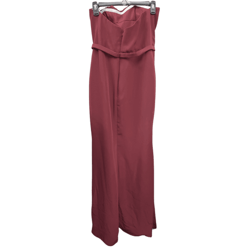 Simply Dresses Burgundy Strapless Maxi Dress Size 12 - Formal Wear - Image 2