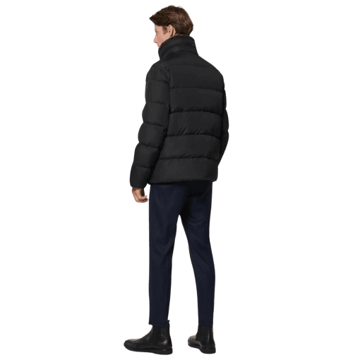 Andrew Marc Men's Horizon Faux Fur-Trimmed Down Puffer Jacket - Black - Size S - Image 3