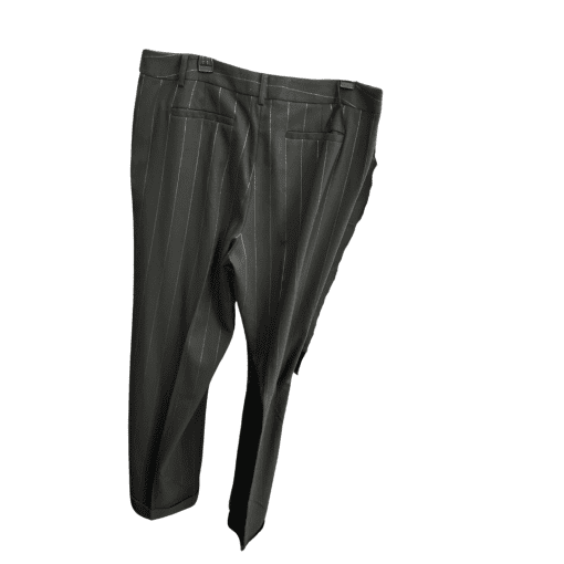 KARL LAGERFELD Black Pinstripe Dress Pants Size 16 - Trousers