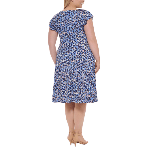 Jessica Howard Plus Size Printed Fit & Flare Dress Size 22W - Image 2