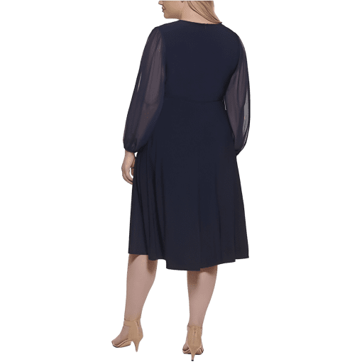 Jessica Howard Plus Womens Pleated Long Maxi Dress 20W - Image 2