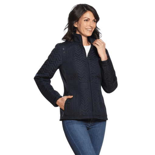 Weatherproof Women's Weathercast Quilted Side-Stretch Jacket, Size: XL, Black - Image 3