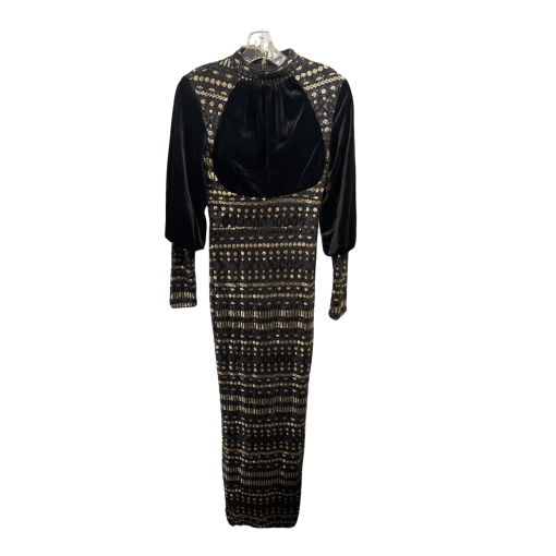 Miss Ord Black Sequin Maxi Dress - Size S - Evening Gown - Image 2