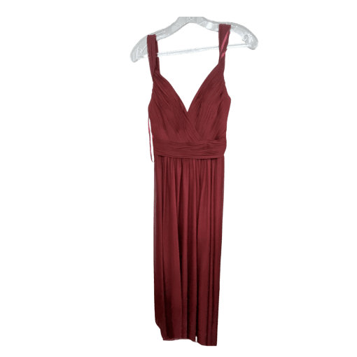 Alfred Angelo Maroon Bridesmaid Dress Size 8 - Formal Gown