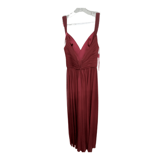 Alfred Angelo Maroon Bridesmaid Dress Size 8 - Formal Gown - Image 2