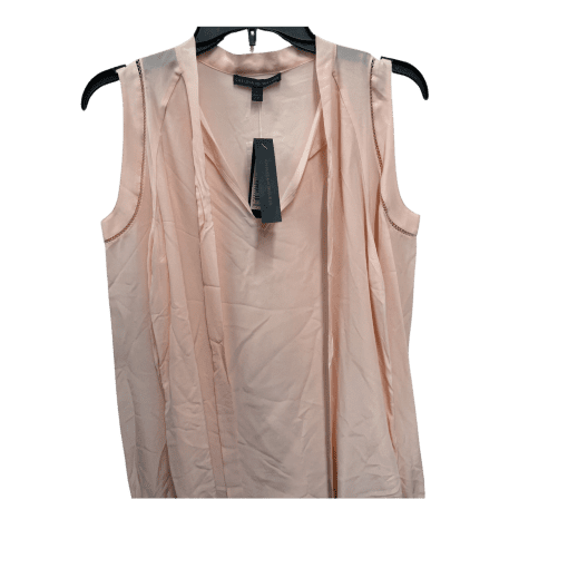 Chelsea & Walker Blush Silk Sleeveless Blouse Size 4 - Women's Top