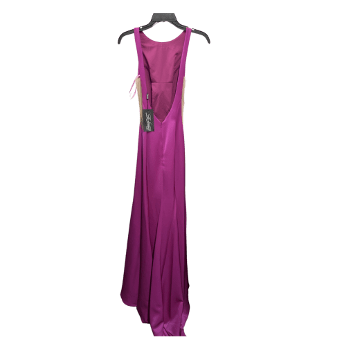 La Femme Purple Formal Gown - Size 6 - Prom Dress - Image 2