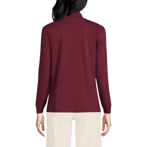 Karen Scott Mock-Neck Top,Malbec X small - Image 3