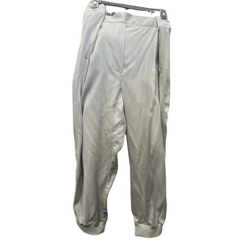 DKNY Satin Jogger Pants - Silver - XL - Women's Activewear