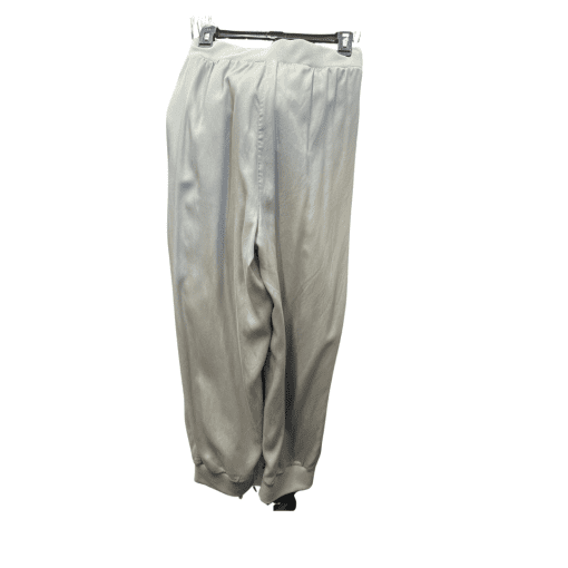 DKNY Satin Jogger Pants - Silver - XL - Women's Activewear - Image 2