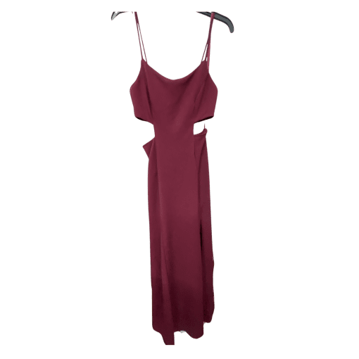 Jump Apparel Burgundy Cutout Maxi Dress - Size 9/10 - Formal Dress