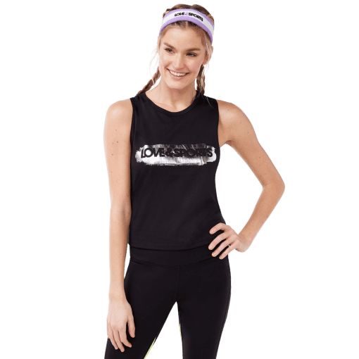 Love & Sports Women S Logo Muscle Tank Top woman black XXL - Image 4