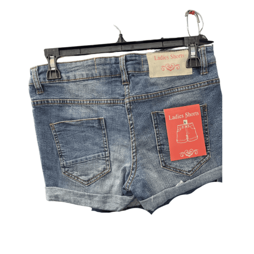 LADIES SHORTS women blue jean 6 - Image 2