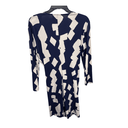 Donna Morgan Blue White Print Dress Size 4 - Women's Cocktail Dress - Image 2