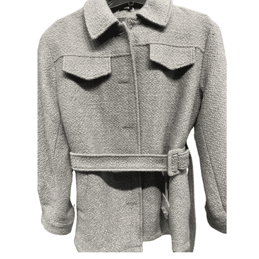 LAUNDRY Gray Boucle Jacket - Medium - Women's Coats