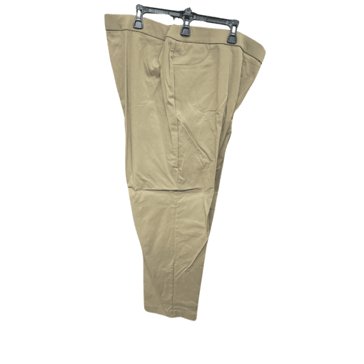 Allure Khaki Plus Size 20W Straight Leg Pants - Women's Trousers