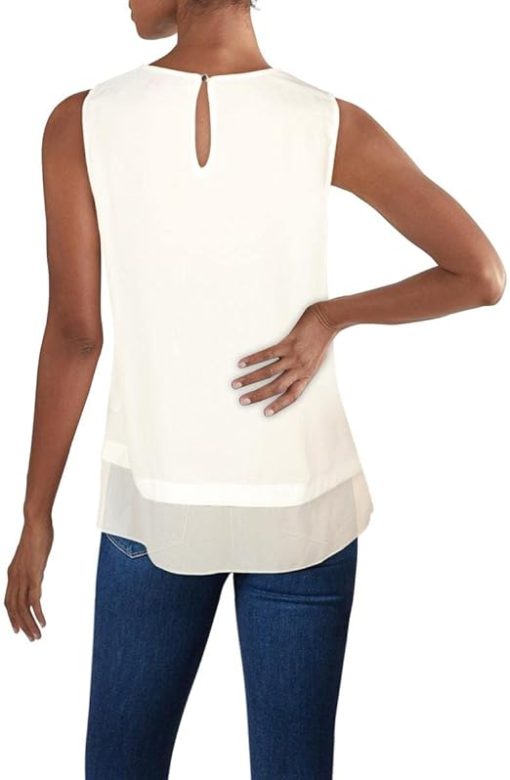 Sleeveless Silk-Blend Gauze Top 6