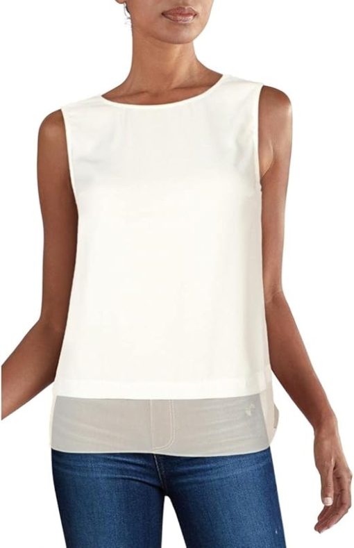 Sleeveless Silk-Blend Gauze Top 6 - Image 2