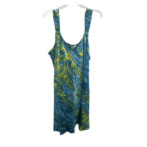 Winlar Blue/Yellow Swirl Romper 1X - Women's Jumpsuit