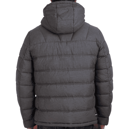 Nautica Men's Poly Hooded Puffer Jacket Gray, Large - Men's Ski Outerwear at Academy Sports size L - Image 2