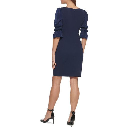 Dkny Puff Combo-Sleeve Sheath Dress size 8 - Image 2