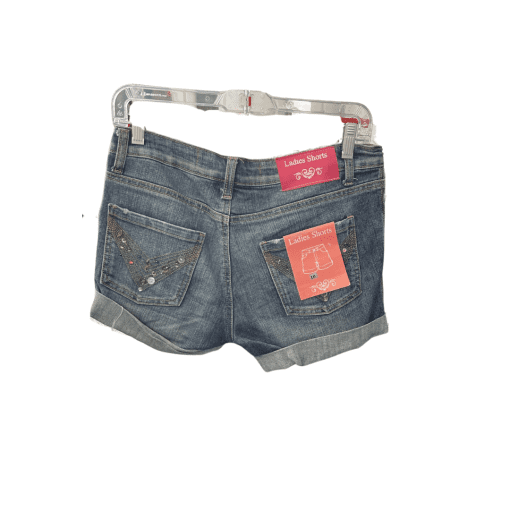 ladies shorts women jeans blue 10 - Image 2